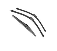 Para Mazda 3 BM BN 2013 2014 2015 2016 2017 2018 Limpiaparabrisas Traseros Delanteros De Coche Limpiaparabrisas Goma Suave Parabrisas Coche 24"18"12" Juego Escobillas Limpiaparabrisas (Color : 3 wipe