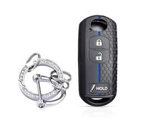 para Mazda 3 GT CX-5 CX5 CX-7 para 6 2012-2018 Funda De Silicona para Llave De Coche 3 Botones Llavero(Blue Line Set 5)