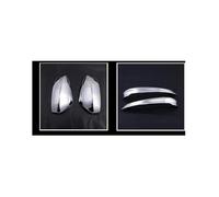 Para Mazda Cx-5 2017-2021 Pegatinas 3d Abs Cromo Cubierta De Espejo Retrovisor De Coche Tapa Ala Lateral Carcasa Adornos Tapa Espejo Retroviso(A B 4pcs)