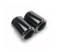 Para Mazda CX30 CX-30 2020 2021 2022 Silenciador Escape Coche Tubo Escape Redondo Acero Inoxidable Cubierta Punta Tubo Silenciador Escape(Black 2Pcs)