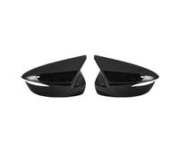 Para Mazda Para CX-5 Para CX-3 Para CX-4 Cubierta Espejo Retrovisor Lateral Coche Tapa Ala Bocina Puerta Exterior Vista Trasera Caso Carcasa Espejo Retrovisor Lateral(Gloss Black)