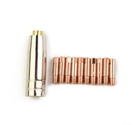 Para MB-15AK MIG MAG Boquilla de alimentación de antorcha 0.9mm 12pcs M6 tubo titular Inserto asegura un posicionamiento preciso de la punta