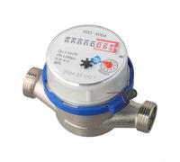 Para medidor de agua digital inteligente mecánico doméstico para medidor de flujo de rotor con contador ajustable de 360 ° | Medidor de agua fría clase B antiinterferencias para