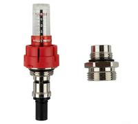 Para medidor de flujo de agua DN15 con regulador para colector de calefacción por suelo radiante, componentes de latón y ABS para una regulación precisa del flujo