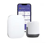 Para medidor de lluvia inalámbrico inteligente, sensor digital para monitoreo de lluvia al aire libre, compatible con la aplicación Homgar White Abs Build señal de 120 metros (B)