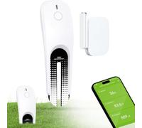 Para medidor inteligente de suelo WiFi 3 en 1 para monitoreo de temperatura de humedad y luz en tiempo real con control de aplicación y compatibilidad de riego automático, blanco (B)