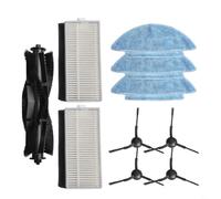 Para Medion X20 SW+ piezas de repuesto, MD 11415 Kit de accesorios de vacío, cepillos laterales para robot limpiador, paños lavables de microfibra, para HEPA (A)