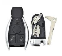para Mercedes Benz 3 Botones 2 baterías Ranura Llavero Carcasa para Llave de Coche Shell Coche Cerradura Caso Llave reemplazo Accesorios Coche reemplazo Mando a Distancia