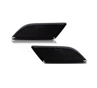 para Mercedes-Benz Clase C W204 C250 C300 C350 C63 AMG 2012 2013 2014 2 Luces de posición Laterales para Parachoques Delantero Luces indicadoras Laterales dinámicas (Lente ahumada ámbar)