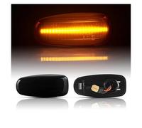 para Mercedes-Benz Clase E W210 S210 E200 300 320 420 430 1995 1996 1997 1998 1999 2 Unidades de Intermitentes Laterales secuenciales (Negro dinámico)