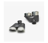 para Mercedes Benz W220 S350 S320 S500 Punta de Escape Tubos de Escape Boquilla de Tubo de Escape Un par Puntas de Escape de Acero Inoxidable Tubo de Escape