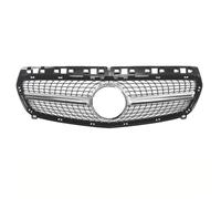 Para Mercedes Para Benz A Class W176 A35 A180 A200 A250 A260 2013-2015 GT Diamante Style Paragolpes Delantero Rejilla Radiador(Plata)