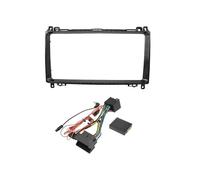 Para Mercedes Para Benz B200 Clase A W169 B W245 2006 2007 2008 2009-2011 2 Din Stereo Frame Trim 9 Pulgadas Fascias Radio Coche fascia radio estéreo(Cable de marco Canbus)