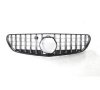 Para Mercedes Para Benz C217 W217 Para Clase S Coupé Para GT 2015-2017 Parrilla Delantera Automóvil Parrilla Malla Para Capó Parachoques Superior Rejilla Parachoques Delantero(Plata)