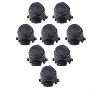Para Mercedes para Benz C300 C43 E300 E450 Glc300 Glc63 Gle450 Gls580 Parachoques delantero Sensor de aparcamiento Tapa Negro 8pcs Fácil de instalar