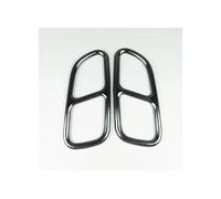 Para Mercedes Para Benz CLA C117 2013-2016 SLK 2009-2015 Car Styling Tail Throat Frame Decoration Exhaust Pipe Trim Covers Stickers Auto Accessories(Black)