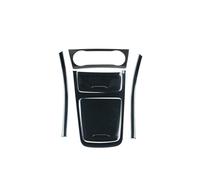 Para Mercedes Para Benz CLA C117 GLA X156 Clase A W176 2013-2018 Compartimento Central Coche Caja Almacenamiento CD Panel Adhesivo(Carbon Fiber texture)