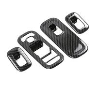 Para Mercedes Para Benz Clase A CLA W177 V177 C118 W118 Moldura Del Marco Del Panel De Botones Del Interruptor De La Ventanilla Del Coche HLWXMDZ(Carbon Fiber look)
