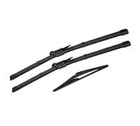 Para Mercedes Para Benz Clase A W169 2004-2011 Limpiaparabrisas Traseros Delanteros Set Parabrisas De Goma A180 A250 A200 LIANGYIMEI(RHD)