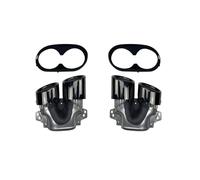 Para Mercedes Para Benz Clase A W177 A35 C118 CLA35 X247 GLB35 A45S Silenciador Tubo Escape Para Parachoques Trasero Coche(Black)