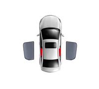 para Mercedes para Benz EQC SUV 2019-2024 Parasol Ventana Trasera Coche Lateral para Bebé Parasol para Parabrisas Delantero Cortina Parasol Parasol Coche(2PCS Rear)