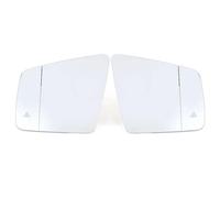 Para Mercedes Para Benz GL ML GLE Clase W164 W166 2010-2018 Gran Angular Calefactado Blind Spot Advertencia Ala Espejo Retrovisor Vidrio IENQBVL(A pair)