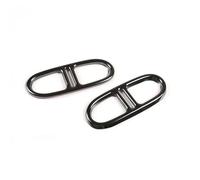 Para Mercedes Para Benz GLA H247 4WD 2020-2021 Parachoques Trasero Acero Inoxidable Cubierta Embellecedora Tubo Escape Doble Garganta Cola Coche(Black)