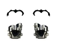 Para Mercedes Para Benz GLA H247 GLA200 220 250 AMG Reacondicionamiento 2020+ Parachoques Trasero Turbo Silenciador Terminales Escape Salidas Tubo(GLA35 silver)