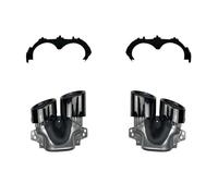 Para Mercedes Para Benz GLA H247 GLA200 220 250 AMG Reacondicionamiento 2020+ Parachoques Trasero Turbo Silenciador Terminales Escape Salidas Tubo(GLA35 black)