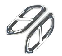 Para Mercedes Para Benz GLC Clase X254 2022+ 2 Uds, Embellecedores De Cubierta De Punta De Silenciador De Tubo De Escape De Garganta Trasera De Coche Silenciador De Coche (Color : Plata)
