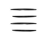 para Mercedes para Benz GLC Class X253 2016-2019 GLC250 260 300 350 43 AMG Parachoques Delantero Divisor Labios Alerón Embellecedor Luz Antiniebla(4 Piezas Negras)