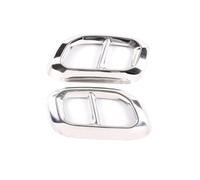 Para Mercedes Para Benz GLE GLS GLC 2020 Silenciador De Escape De Garganta Trasera De Acero Inoxidable Cubierta De Tubo Accesorios De Papel(Style 2)