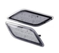 Para Mercedes Para Benz W204 C250 C300 C350 C63 Para AMG 2008-2011 2048200221 Luz Posición Lateral LED Blanca Con Lente Transparente Señal De Giro Para Espejo Retrovisor Coche
