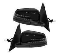 Para Mercedes Para Benz W204 Sedán 2009-2015 17 Pines Sin Ángulo Muerto, Conjunto De Espejo Lateral Con Intermitente(1 pair)