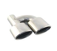 Para Mercedes Para Benz W211 W204 C63 63mm Punta Escape Coche Borde Enrollado Inclinado Tubo Cola Silenciador Automático Tubo Cola Escape(Izquierda)