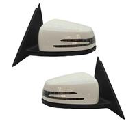 Para Mercedes Para Benz W212 E250 E300 E350 E400 E550 E63 AMG 2010-2016 Conjunto De Cubierta De Espejo Retrovisor Lateral De Coche RESPUNEKBAH(1Pair White)
