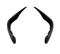 para Mercedes para Benz X253 C253 GLC250 300 350 GLC43AMG Parachoques Delantero Cubierta Luz Antiniebla Listones Rejilla 2015 2016 2017 2018 2019 JUNOOS(2PCS Bright Black)