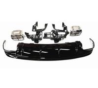 para Mercedes W117 C117 CLA CLA45 CLA200 2013-2019 para Difusor De Parachoques Trasero Alerón Silenciador De Escape Soporte De Marco De Tubo