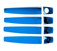 Para Meriva B 2010-2017 Manija De Puerta Un Solo Orificio Moldura Decorativa Tirador Taza Kit Accesorios Antirrayas Protector Funda Manija Puerta Coche(Blue Titanium)