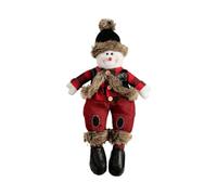 para Mesa con Muñeco de Nieve para Escritorio Muñeco Sentado Suave Adorable | Decoraciones Navideñas Con Muñeco De Nieve Para Hogar Interior Cocina Estante Repisa Chimenea Cuarto Sofá Coche