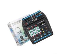 para mesa de Mezclas DJ 4 Canales USB - Alimentación 48V para Voces Claras y Nítidas(White)