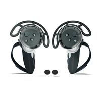 para Meta Quest 3 - Funda Protectora para el Mando + Anillo Bumper para el Mando + Tapas para los Botones del Pulgar,Funda Protectora Silicona con Correa Antideslizante para Realidad Virtual (Negro)