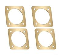 para Metal Birdhouse Entrance Guard 4-Pack para predator Shield(11/4 Inch) | Stops predators, protects chicks, fits 1-1/4 inch holes, golden finish, 4-pack with screws