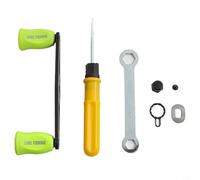 Para metanium para Bantam para carrete de pesca SLXDC mango basculante de carbono con herramientas, diseñado para carretes de cebo abiertos de 7 4 mm, incluye tornillos, tuercas, arandelas y