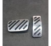 Para MG Para Roewe RX5 Max Para EMAX 2019-2023 AT Pedales De Pie De Coche Acelerador Freno Acero Inoxidable Sin Perforaciones Almohadillas De Pedal cubierta pedal acelerador(Plata)