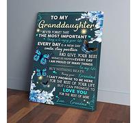 Para mi nieta nunca olvides que lo más importante es la abuela. Lienzos con mariposas.