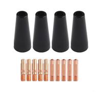 Para MIG Welding Essentials Kit de punta de boquilla sin gas que incluye elementos conductores de cobre reutilizables para una funcionalidad óptima