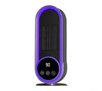 para mini Calefactor Cerámico 1200W con Temporizador para mini(Purple US) | Tecnología para ptc avanzada, calentamiento para rápido en minutos, para compacto 11.8x32.5cm, para ideal escritorio