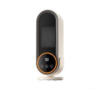 para mini Calefactor Cerámico 1200W con Temporizador para mini(White US) | Tecnología para ptc avanzada, calentamiento para rápido en minutos, para compacto 11.8x32.5cm, para ideal escritorio