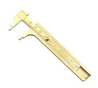 Para mini calibrador deslizante de latón Vernier de 80 mm 100 mm, regla de doble escala, para joyeros, herramienta de medición de precisión no se oxida (100 mm)